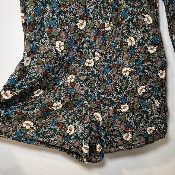 ZARA Floral Print Playsuit‎ Romper Dress Size XS Boho - Picture 7 of 10